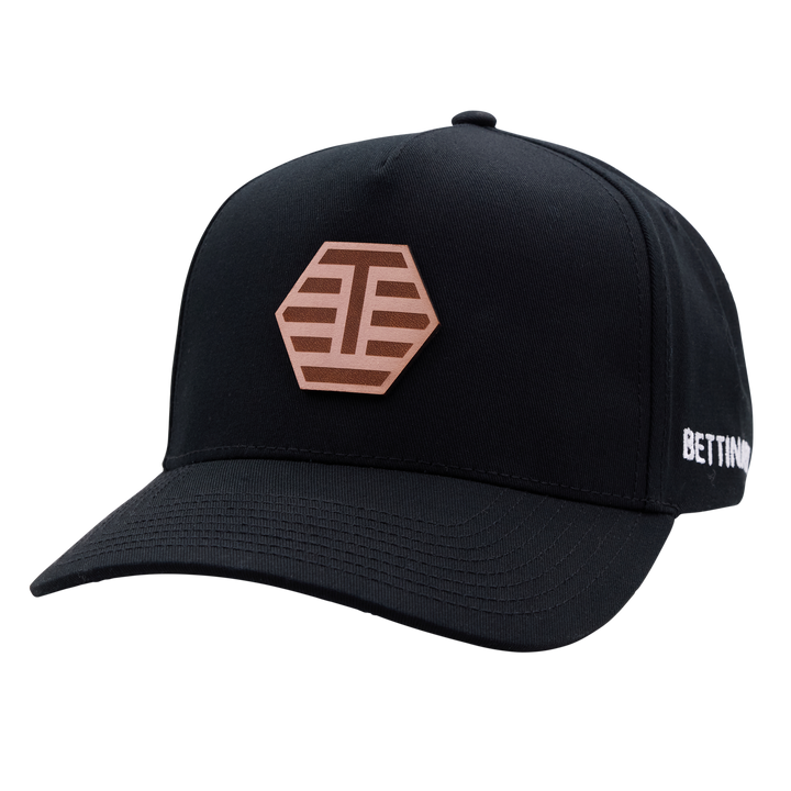 Bettinardi T-Hive Applique Champ Snapback Trucker Hat (Black)