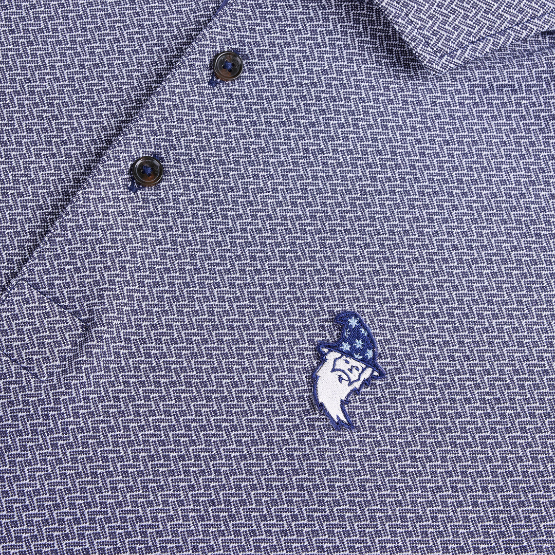 Bettinardi x Field Day Sporting Co. Wizard Mettille Performance Jacquard Polo (Navy Geo)
