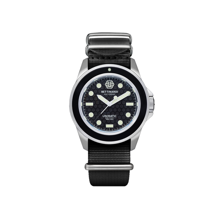 Exclusive Bettinardi x Unimatic Black Honeycomb U1 Classic Watch