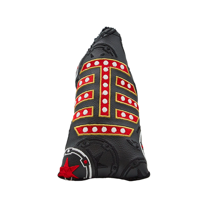 Black leather T-Hive Poker Night blade headcover | Bettinardi Golf