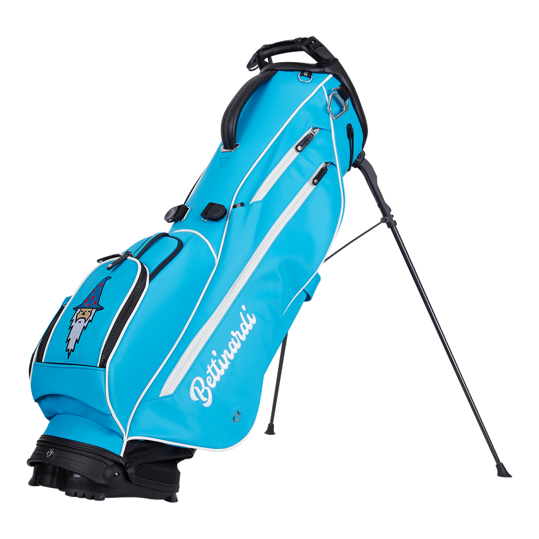夏物❗️軽量モデルBETTINARDI キャディバッグ　スタンド型 BETTINARDI STAND BAG 2023 ブルー スタンドキャディバッグ ネーム