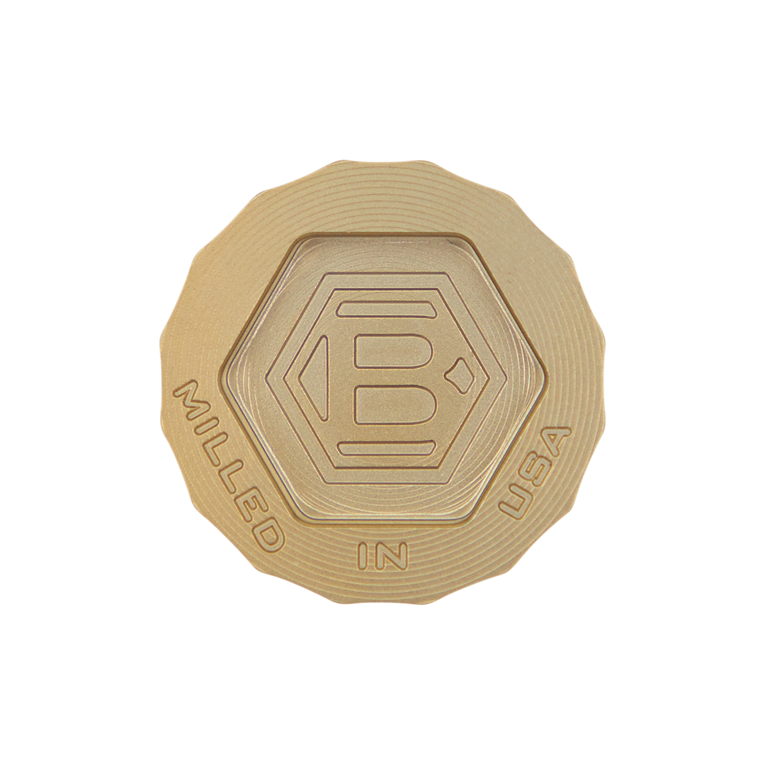 Bettinardi X Miller Lite Gold Flame Bottle Cap Ball Marker - Bottom