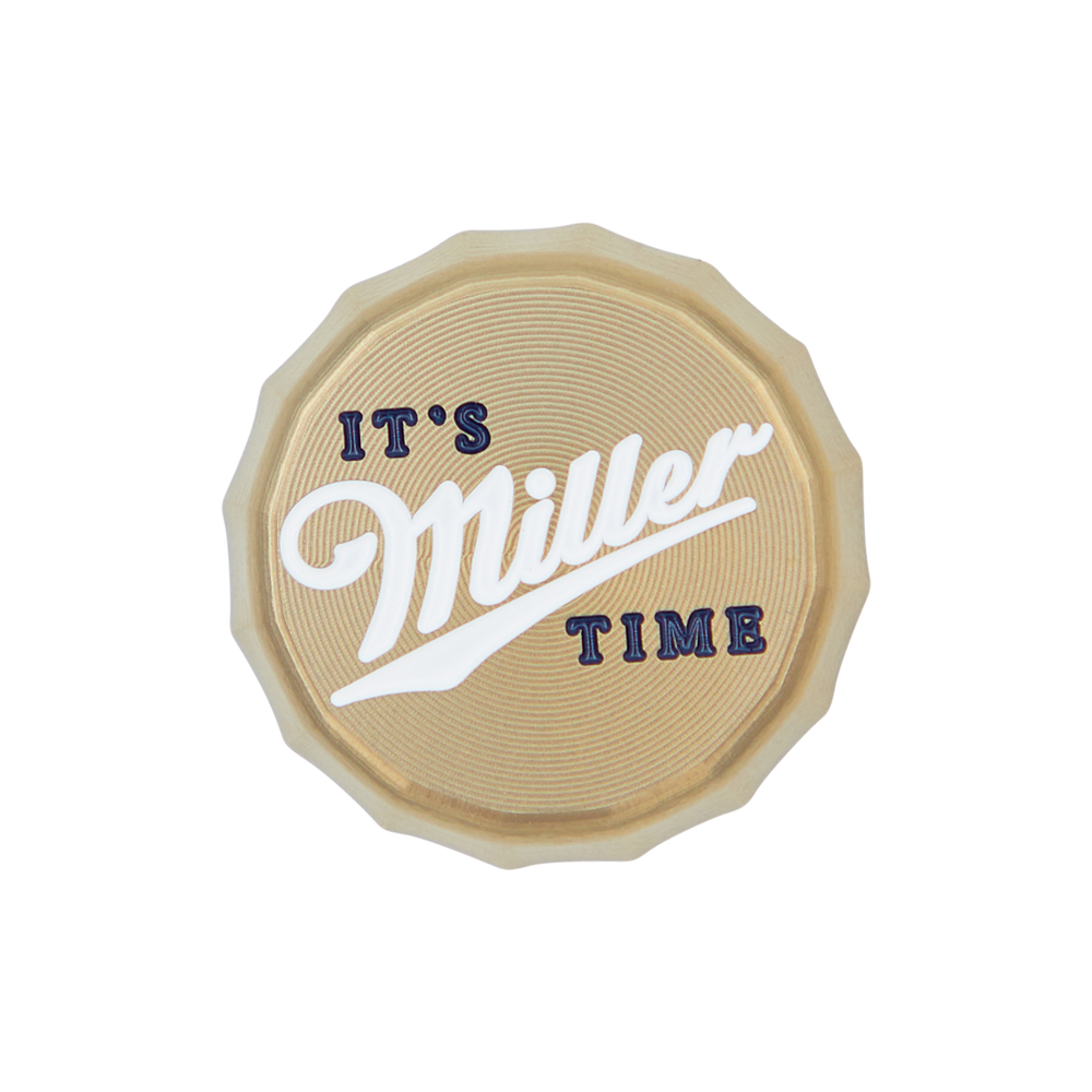 Bettinardi X Miller Lite Gold Flame Bottle Cap Ball Marker - Top