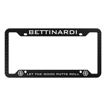 Bettinardi Let the Good Putts Roll License Plate Holder (Black)