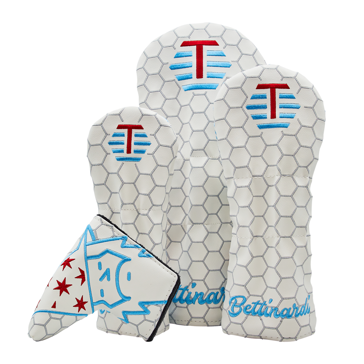 Bettinardi White Wizard Headcover Set Bettinardi Golf Studio B