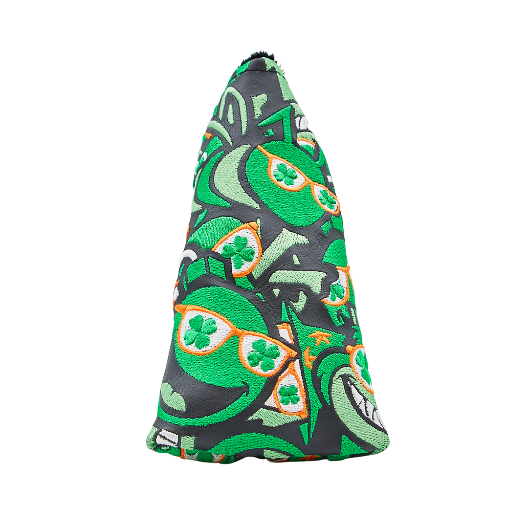【BADBLOOD】Premium Classic Logo Scarf - Green Custom Brand Design Hijab Bandana Digital Print 100% Silk