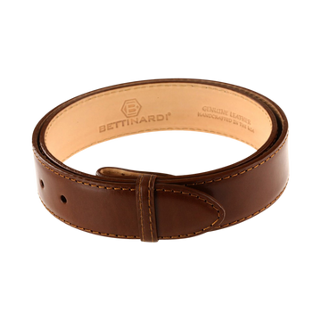 Papaya Brown Leather Belt