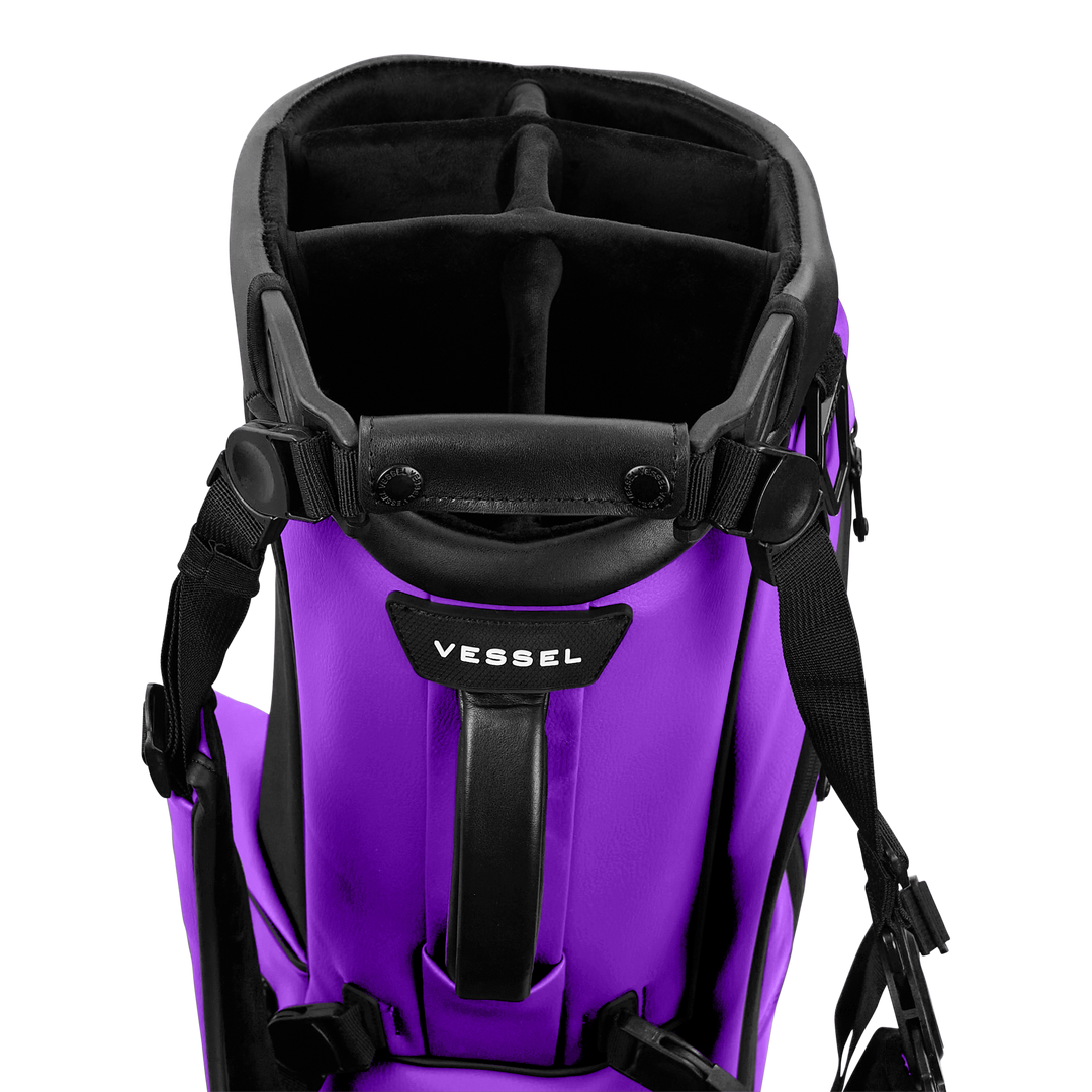 Vessel キャディバッグ ホワイト・パープル Bettinardi Purple Tour Dept Vessel Bag | Bettinardi Golf – Studio B