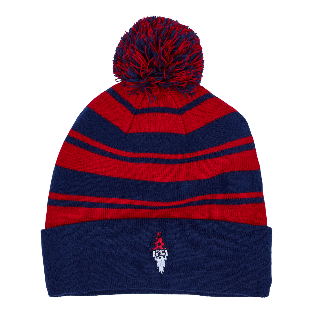 Windy City Wizard Beanie (Navy/Red) – Studio B display picture 1